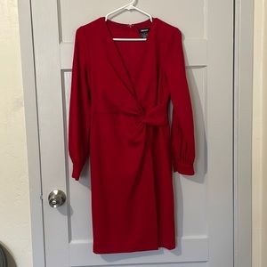 Red DKNY dress